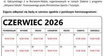 Aktywna Szkoła - zajęcia na Orliku w czerwcu