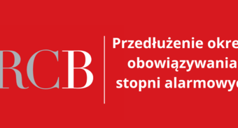Przedłużenie obowiązywania stopni alarmowych (do 31 sierpnia 2026 r.)